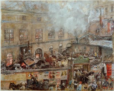 The Iron Foundry Kitschelt in Skodagasse in Vienna by Rudolf von Alt